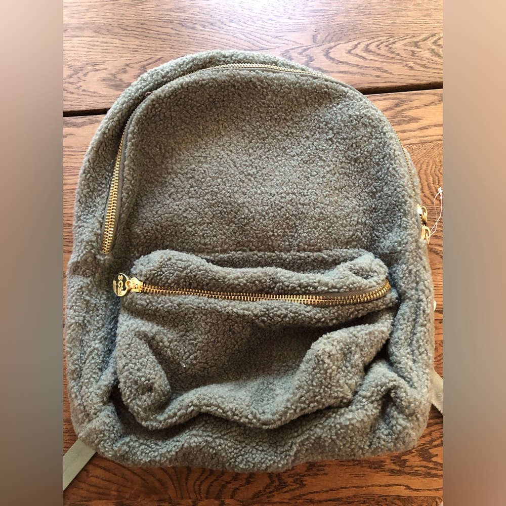 Stoney Clover Lane Sherpa moss color classic backpack